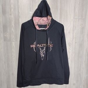 Grey And Pink Realtree Hoodie